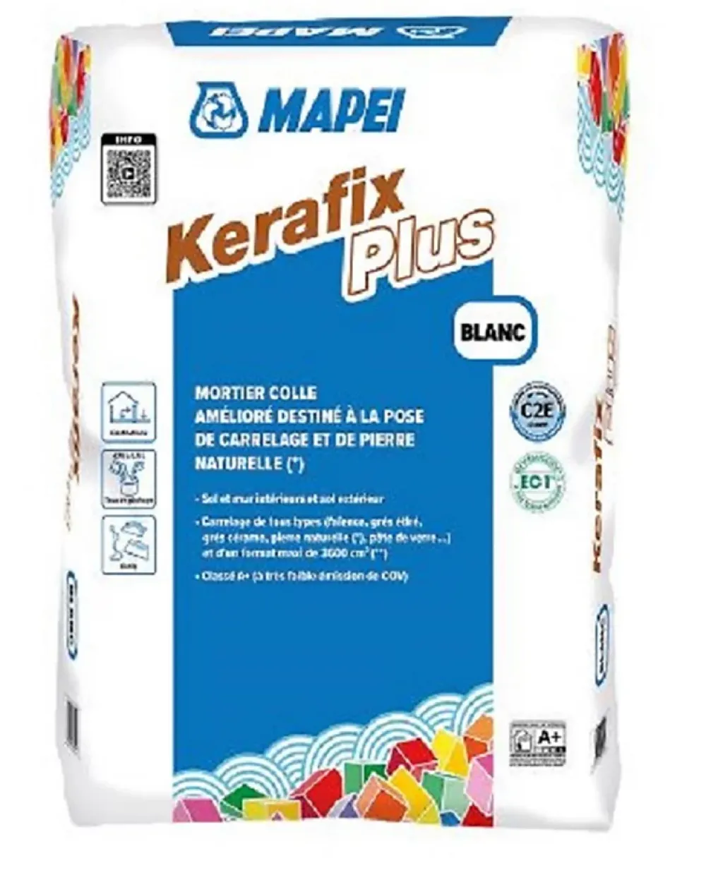 Mapei Mortier colle KERAFIX PLUS - Blanc