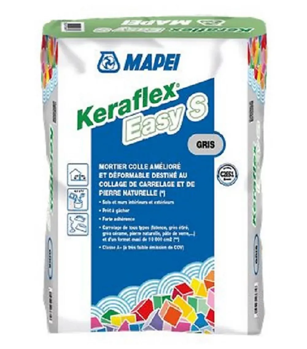 Mapei Mortier colle KERAFLEX EASY S - Gris - sac de 25 kg