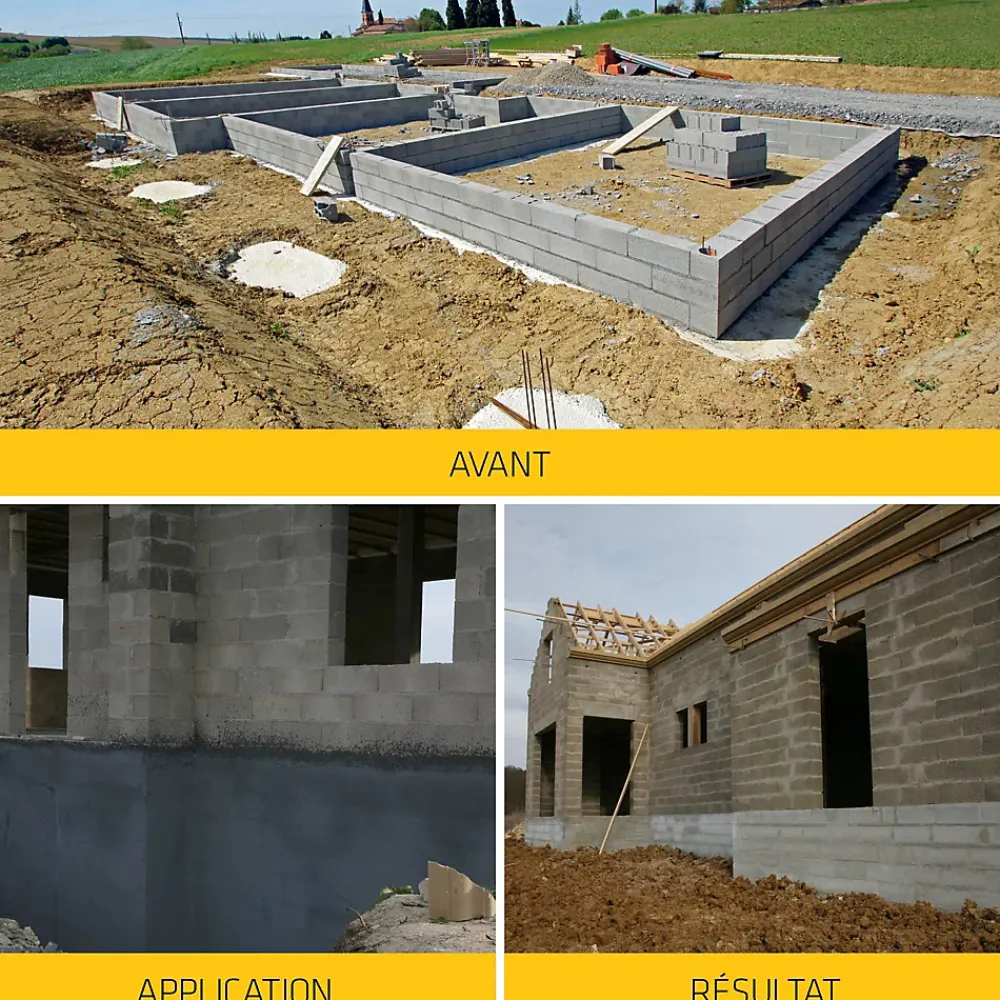 Sika Etanchéité Des Fondations-Mortier d'imperméabilisation enduit fondation 25kg