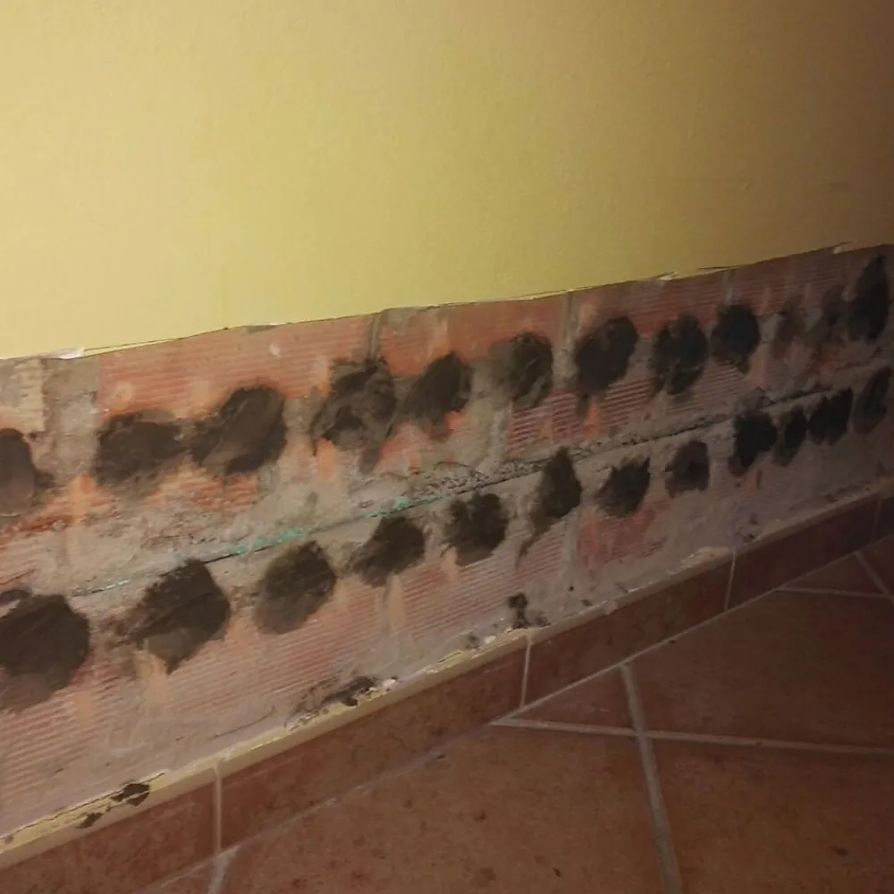 Idroless Etanchéité Du Mur Intérieur-Mortier sec anti-sel (5 kg). Crée une couche isolante sur le mur qui empêche l'apparition de taches de sel causées par l'humidité