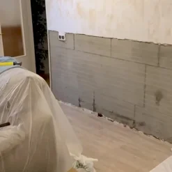 Idroless Etanchéité Du Mur Intérieur-Mortier sec anti-sel (5 kg). Crée une couche isolante sur le mur qui empêche l'apparition de taches de sel causées par l'humidité