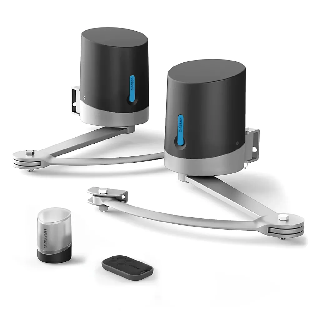 Avidsen Motorisation pour portail à battants ORANE SE + kit solaire + 2 télécommandes supplémentaires (3 en tout)
