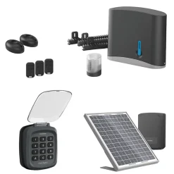Avidsen Motorisation solaire Zenia SE avec digicode pour portail coulissant