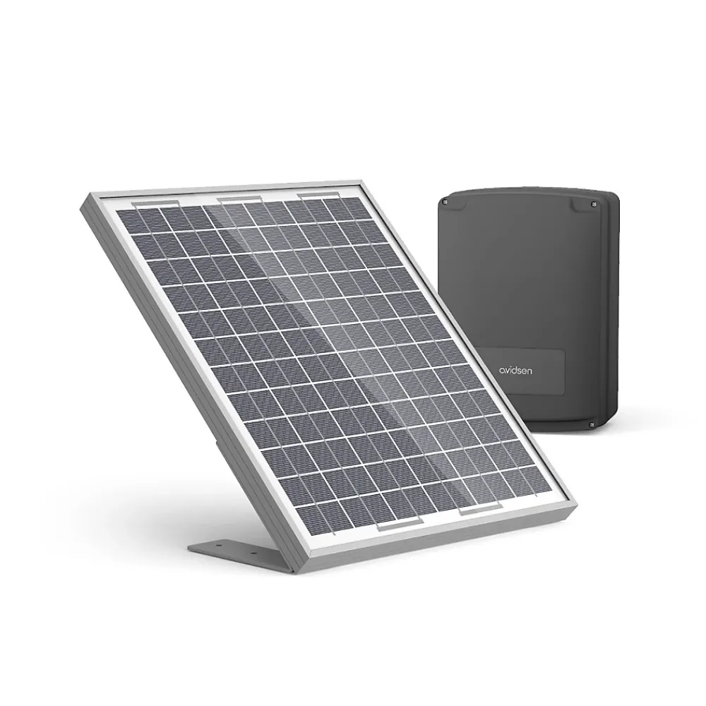 Avidsen Motorisation solaire pour portail coulissant Zenia SE + 2 télécommandes supplémantaires (3 en tout) -
