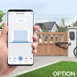 Avidsen Motorisation à vérins connectée Teha SE pour portail battant