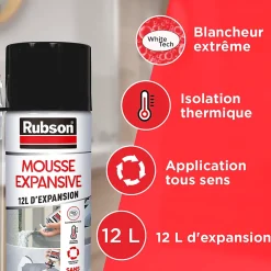 Rubson Mousse expansive aérosol multi-usages 12L