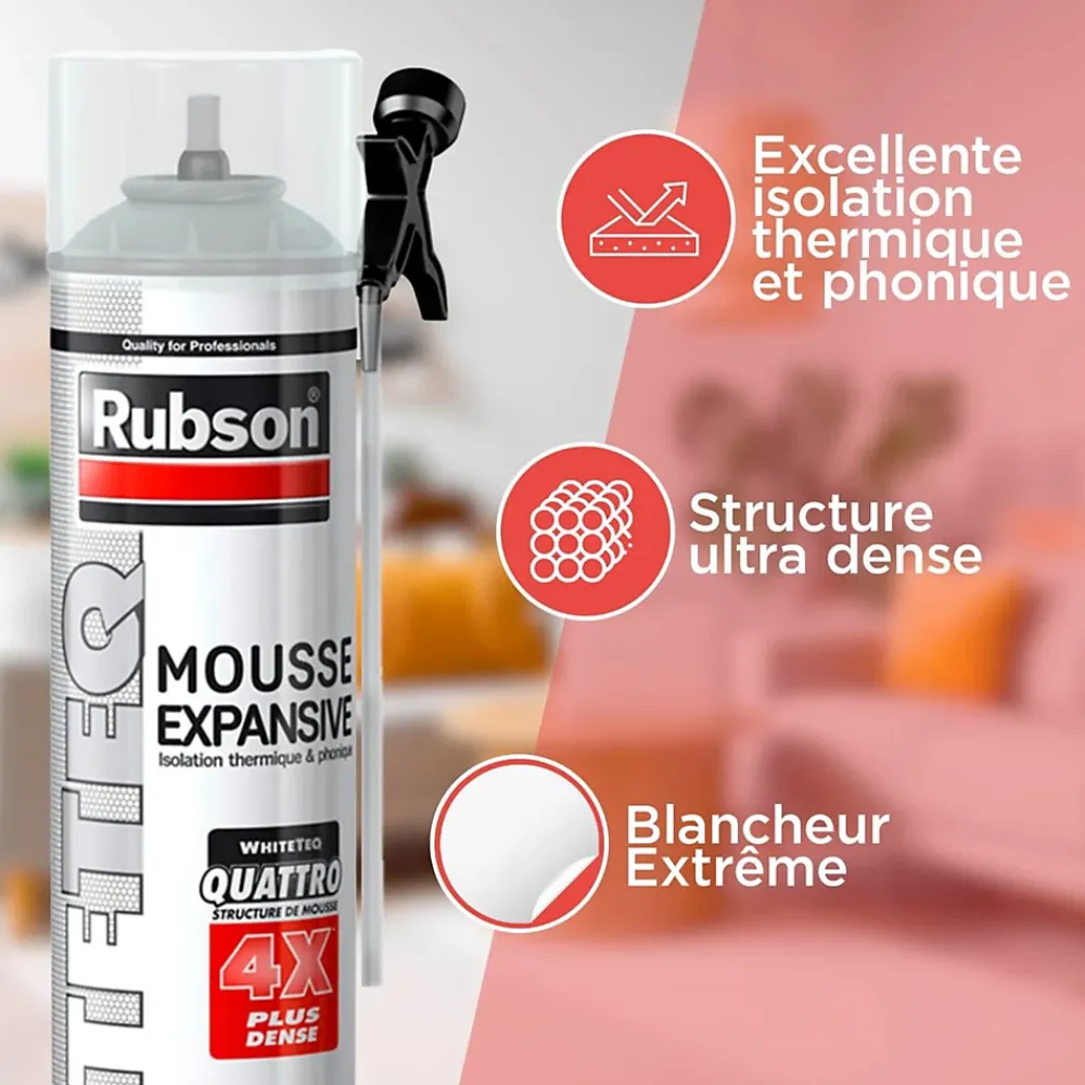 Rubson Mousse expansive Thermique & Phonique aérosol 750ml
