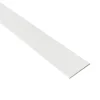 Homewell Méplat alu (24mm x 1,45mm x 1500 mm, Laqué Blanc)