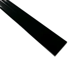 Homewell Cornière-Méplat alu (24mm x 1,45mm x 1950 mm, Laqué noir)
