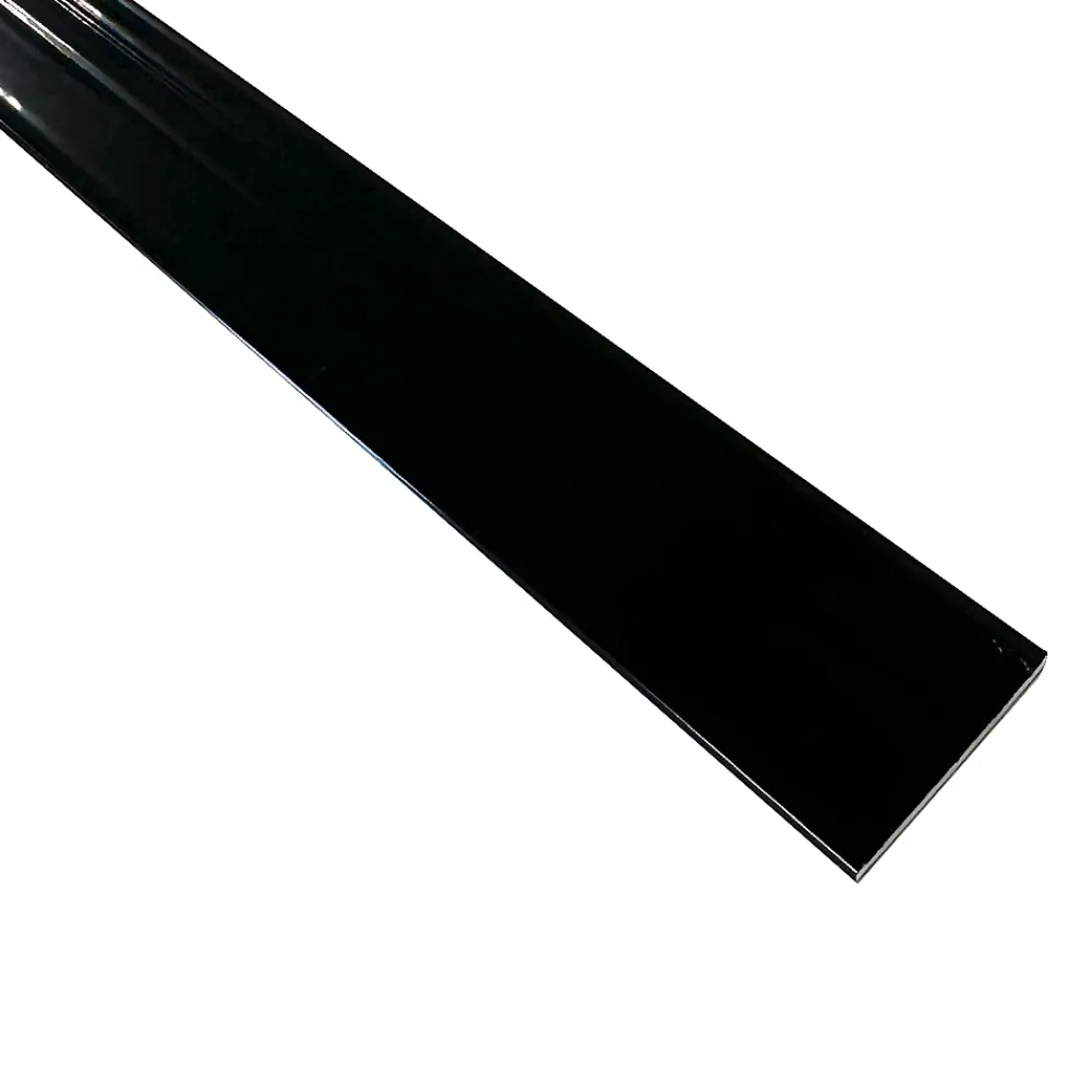 Homewell Cornière-Méplat alu (24mm x 1,45mm x 1950 mm, Laqué noir)