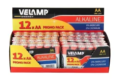 Velamp Pile Aa|Pile Alcaline-Mulitpack de 12 piles alcalines stilo LR6 AA, 1,5V, longue durée