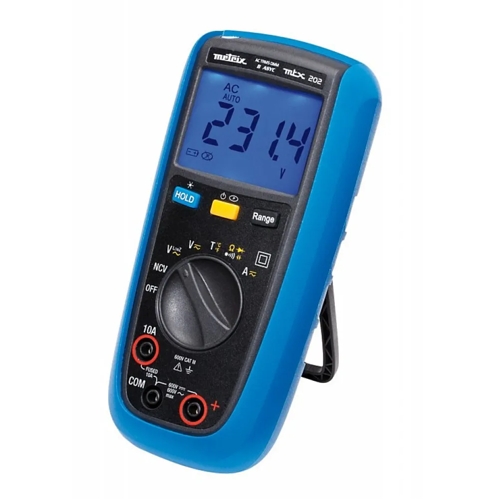 Multimetrix Multimètre TRMS 4000 points AC/DC - MTX 202Z Metrix