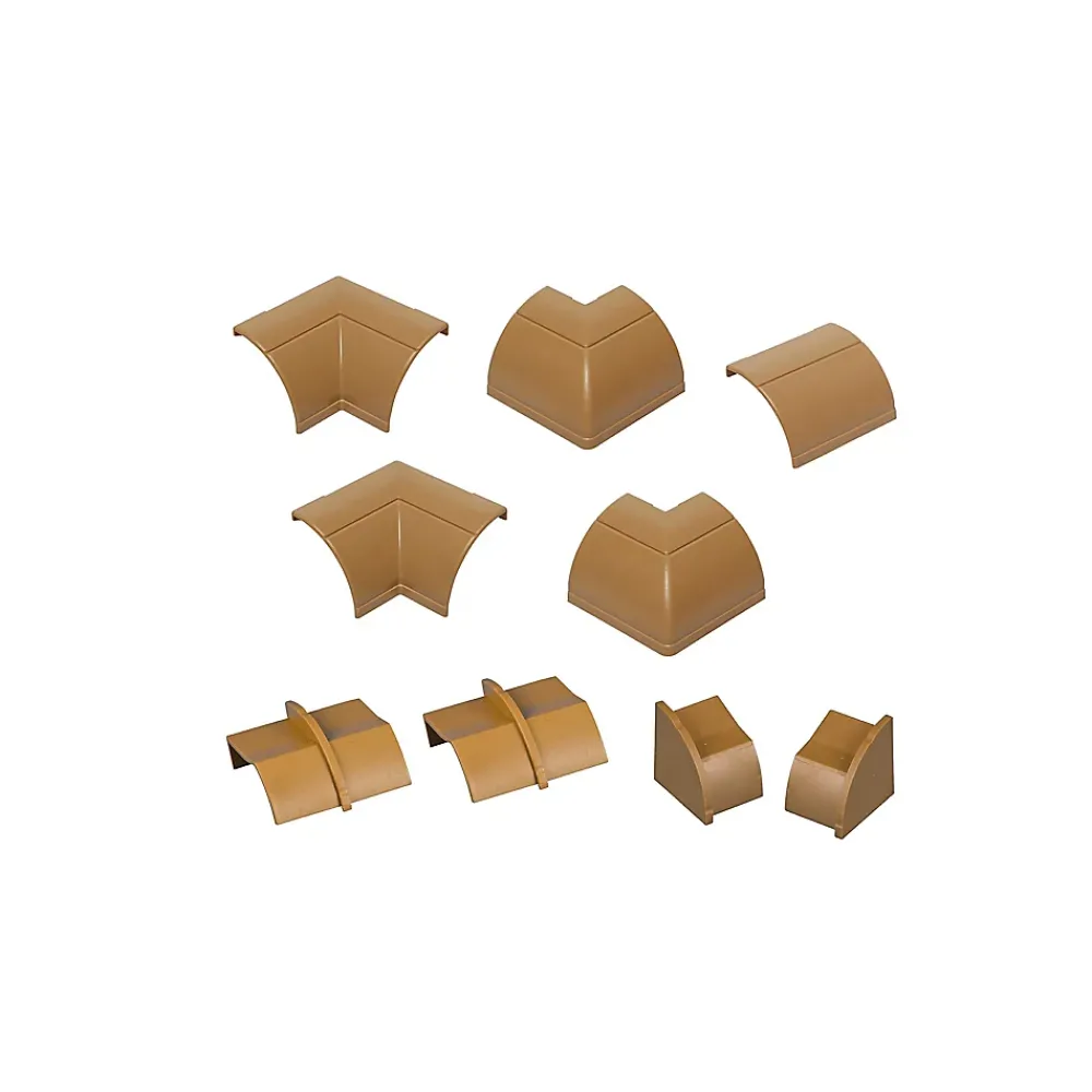 D-Line Moulure, Goulotte Et Plinthe-Multi-Pack d'accessoires pour goulotte effet bois vernissable 22x22mm