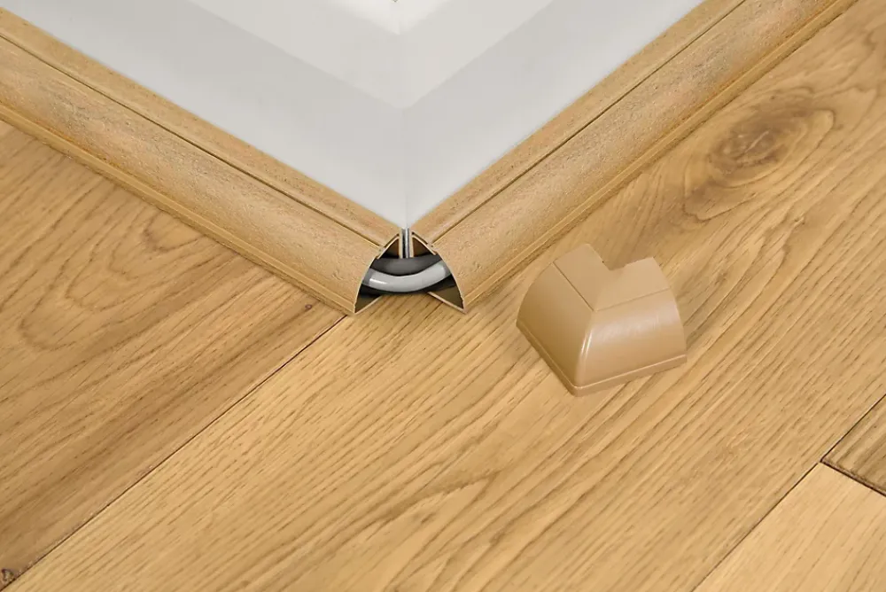 D-Line Moulure, Goulotte Et Plinthe-Multi-Pack d'accessoires pour goulotte effet bois vernissable 22x22mm