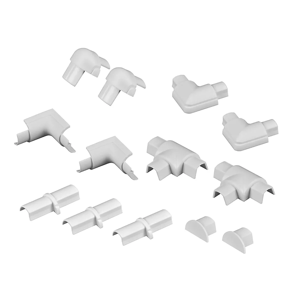 D-Line Multi-pack d'accessoires pour goulotte blanche 16 x 8 mm