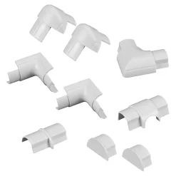 D-Line Moulure, Goulotte Et Plinthe-Multi-pack d'accessoires pour goulotte blanc 30 x 15 mm