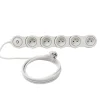 Diall Multiprise-Multiprise avec interrupteur 5 prises modulable 2m