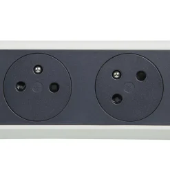 Legrand Multiprise-Multiprise avec interrupteur 6 prises rotative à fixer blanc et gris 1.5 m