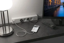 Konyks Multiprise-Multiprise connectée Wi-Fi 4 prises 220V + 4 USB 1.8m