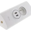Otio Multiprise-Multiprise d'angle 2P 16A + 2 USB à câbler - Blanc -