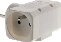 Multiprise-Multiprise 3 prises 16A blanc L. 78 mm