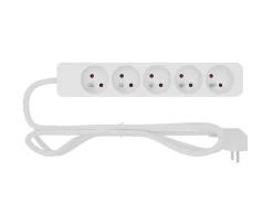 Multiprise 5 prises blanc 1 m 16A 3680W 230 V