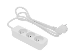 Multiprise-Multiprise 3 prises blanc 1 m 16A 3680W 230 V