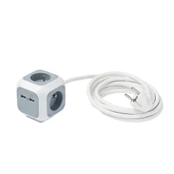 Diall Multiprise 4 prises CUBE & USB 3m