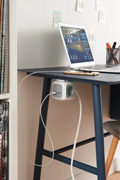 Diall Multiprise 4 prises CUBE & USB 3m