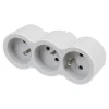 Legrand Multiprise-Multiprise 3 prises frontale blanc