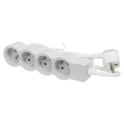Legrand Multiprise 4 prises blanc et gris 3 m