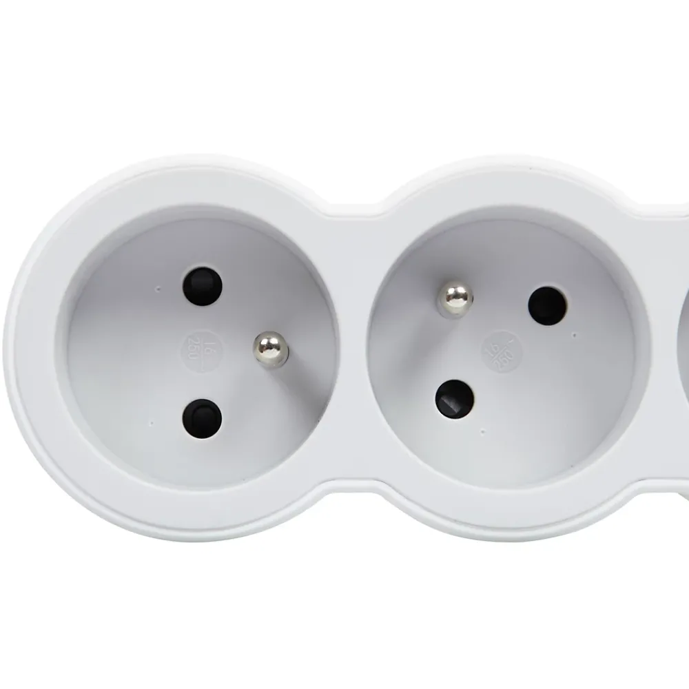 Legrand Multiprise 4 prises blanc et gris 3 m