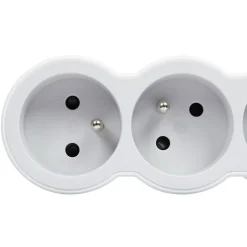 Legrand Multiprise 3 prises blanc et gris 1.5 m