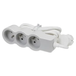 Legrand Multiprise-Multiprise 3 prises blanc et gris 3 m