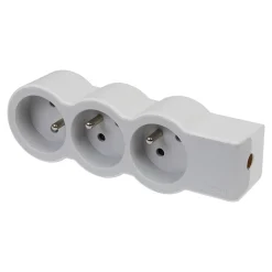 Legrand Multiprise-Multiprise 3 prises blanc et gris