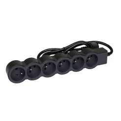 Legrand Multiprise 6 prises noir et gris 3 m