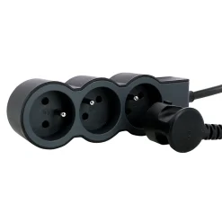 Legrand Multiprise-Multiprise 3 prises noir et gris 3 m