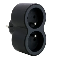 Legrand Multiprise-Multiprise 2 prises noir et gris