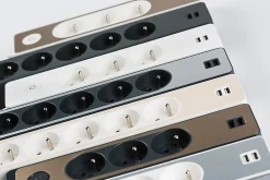 Schneider Electric Multiprise-Multiprise 5 prises Odace anthracite 3 m