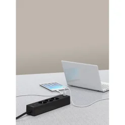 Schneider Electric Multiprise-Multiprise 3 prises Odace anthracite 1.5 m