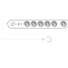 Jacobsen Multiprise-Multiprise 6 prises + 2 USB 1.5 m blanche