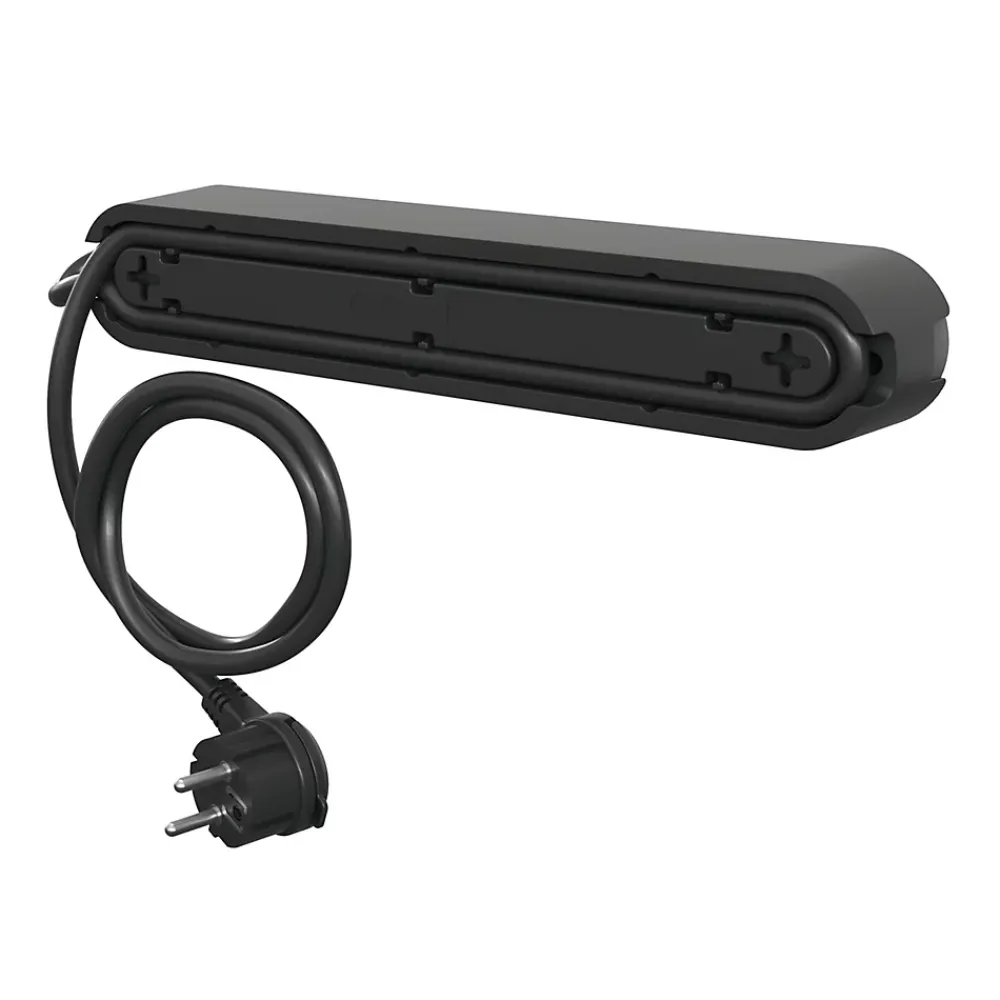Jacobsen Multiprise-Multiprise 6 prises + 2 USB 1.5 m noire