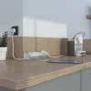 Legrand Multiprise-Multiprise 3 prises + 1 x USB-A + 1 x USB-C blanc et aluminium 1 m