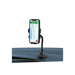 Muvit Accessoire Smartphone Et Tablette-Support Voiture pour Smartphones 2 en 1 Flex avec Pince Extensible à 87mm Noir