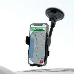 Muvit Accessoire Smartphone Et Tablette-Support Voiture pour Smartphones 2 en 1 Flex avec Pince Extensible à 87mm Noir