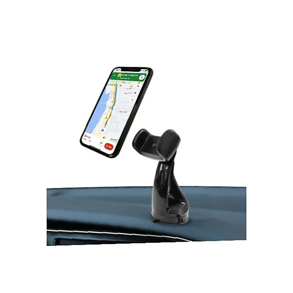 Muvit Support Voiture pour Smartphones Rotatif à 360 Pince Extensible à 80mm Noir