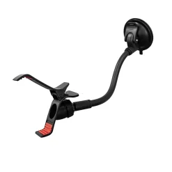 Muvit Accessoire Smartphone Et Tablette-Support Voiture Universel Flex Rotatif à 360 avec Pince Extensible à 100mm Noir
