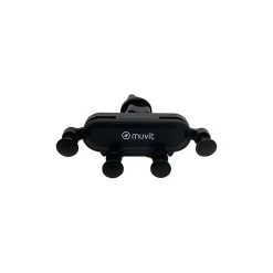 Muvit Support Voiture Universel Gravity Rotatif à 360 Fixation sur Grille d'aération Noir