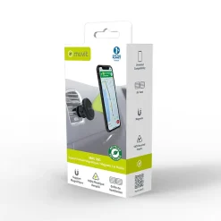 Muvit Accessoire Smartphone Et Tablette-Support Voiture Universel Magnétique avec Deux Plaques Adhésives Noir