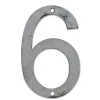 Chapuis N° de maison - marquage 6 - en acier - couleur gris - à visser - hauteur 6 cm - CPAP6